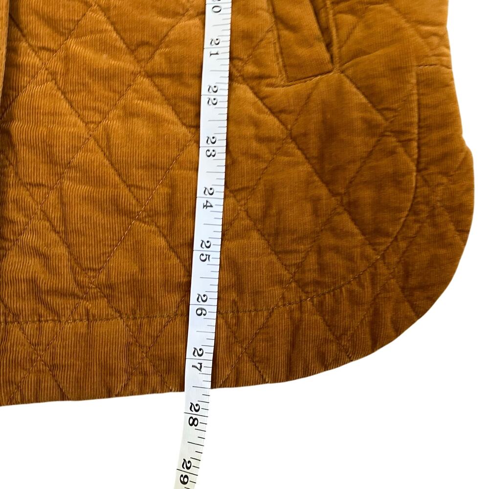 Madewell Sz S Quilted Corduroy Walton Shirt-Jacket Barn Coat Insulated Cotton - Picture 15 of 16